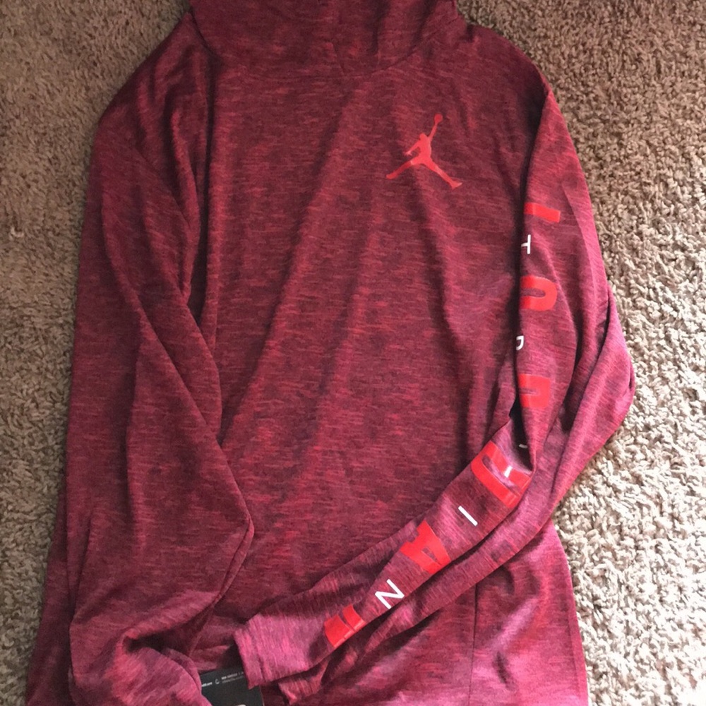 Jordan dri-fit hooded long sleeve